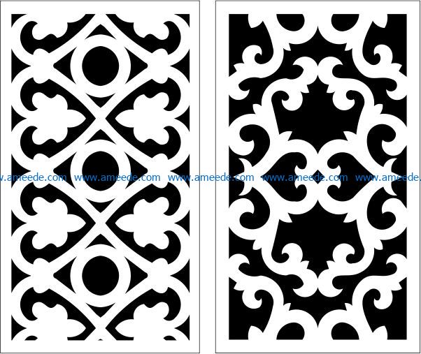 Design pattern panel screen E0009663 file cdr and dxf free vector download for Laser cut CNC