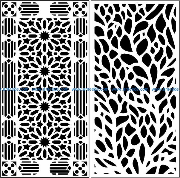 Design pattern panel screen E0009693 file cdr and dxf free vector download for Laser cut CNC