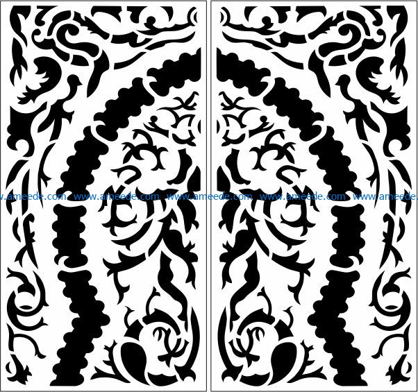 Design pattern panel screen E0009694 file cdr and dxf free vector download for Laser cut CNC