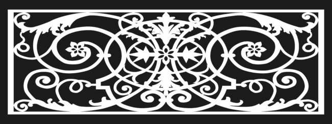 Design pattern railing E0009609 file cdr and dxf free vector download for Laser cut CNC Pattern railing