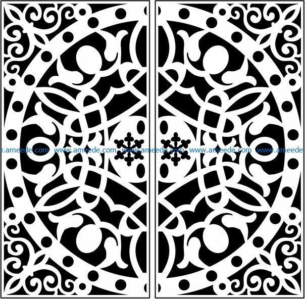 Design pattern railing E0009691 file cdr and dxf free vector download for Laser cut CNC