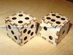 Dice file cdr and dxf free vector download for Laser cut