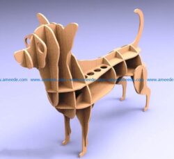 Dog shelves file cdr and dxf free vector download for Laser cut