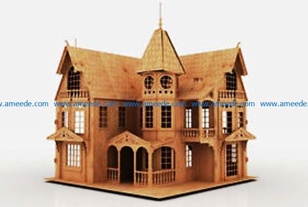 laser cut dollhouse plans