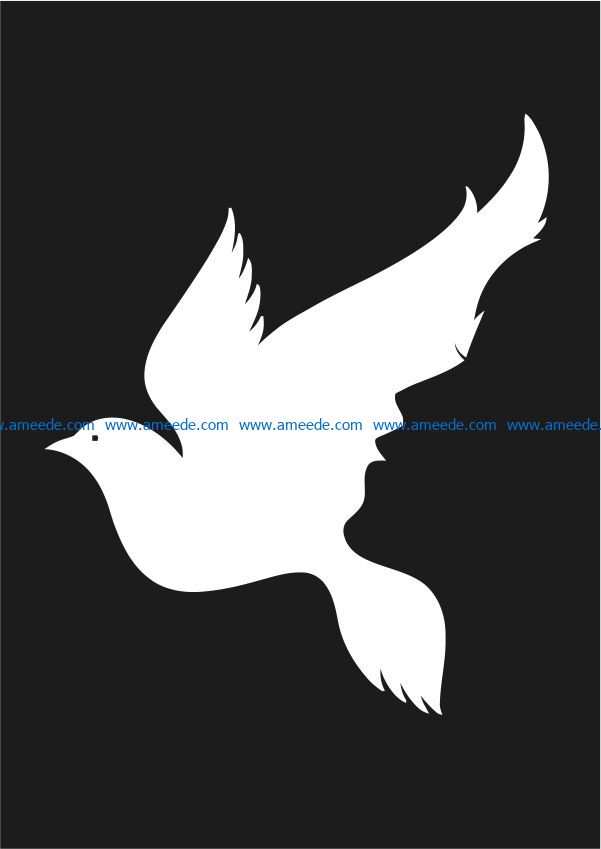 Girl and bird illusion file cdr and dxf free vector download for Laser cut