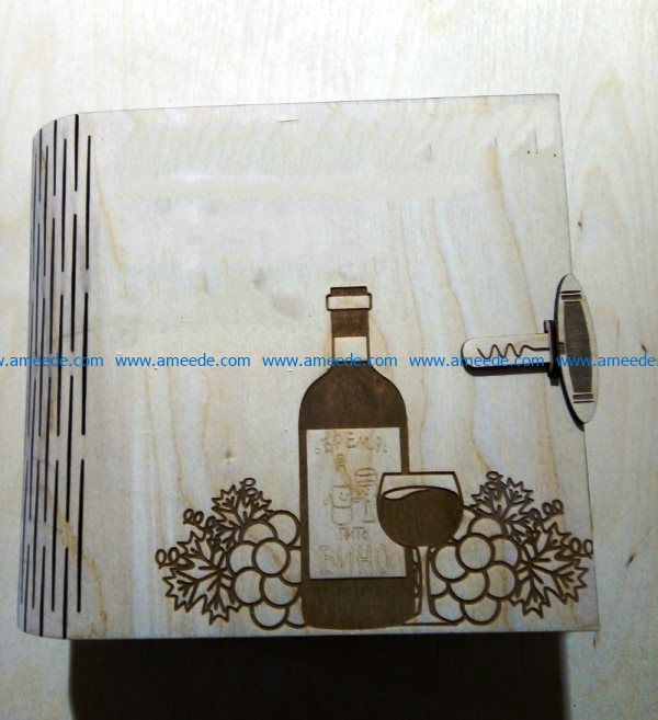 Glass cup box file cdr and dxf free vector download for Laser cut