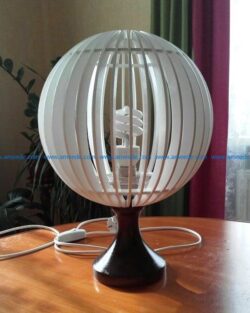 Globe lamp file cdr and dxf free vector download for Laser cut