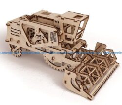 Harvester cutting file cdr and dxf free vector download for Laser cut