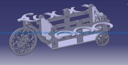 Mini Bar Velosiped file cdr and dxf free vector download for Laser cut