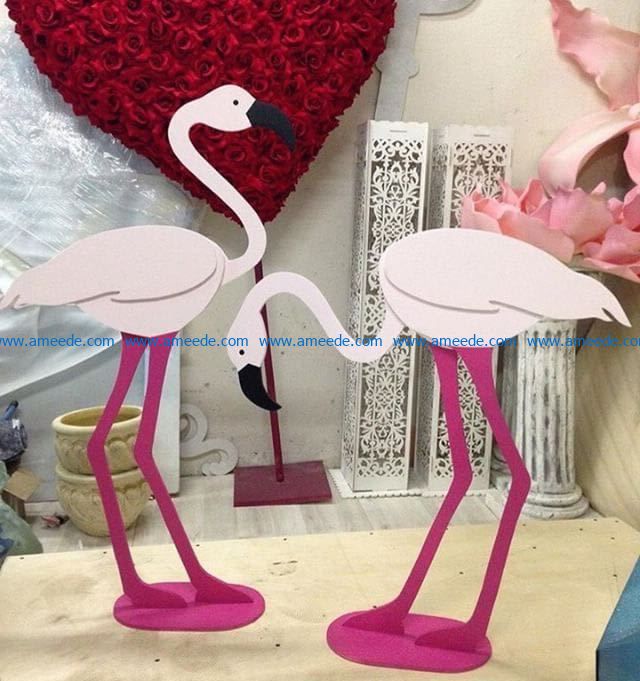 Multi layer flamingo file cdr and dxf free vector download for Laser cut