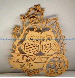 Owls and snails file cdr and dxf free vector download for Laser cut