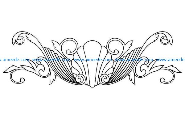 Pattern flowers E0009202 wood carving file cdr and dxf free vector download for CNC cut