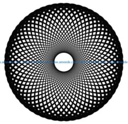 Round swirl file cdr and dxf free vector download for Laser cut