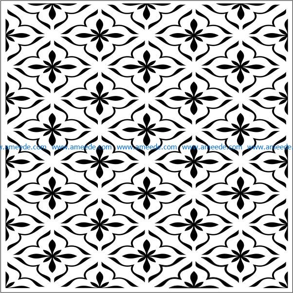 Square decoration E0009218 file cdr and dxf free vector download for laser engraving machines