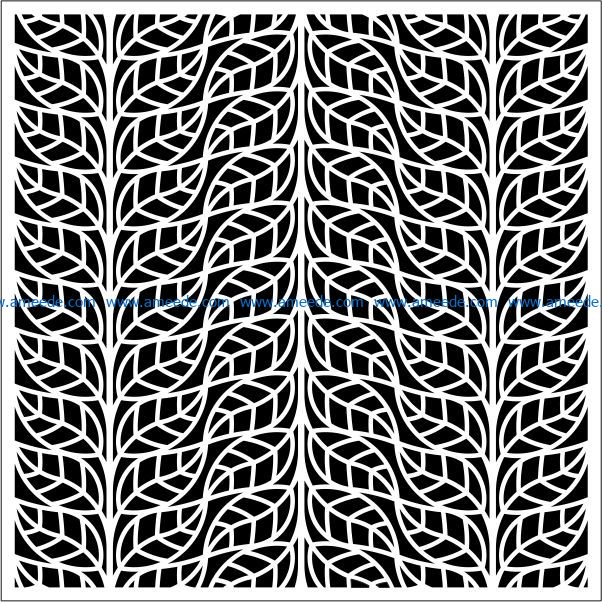 Square decoration E0009219 file cdr and dxf free vector download for Laser cut CNC