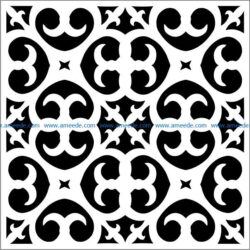 Square decoration E0009333 file cdr and dxf free vector download for Laser cut CNC