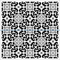 Square decoration E0009390 file cdr and dxf free vector download for Laser cut CNC