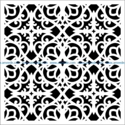 Square decoration E0009391 file cdr and dxf free vector download for Laser cut CNC