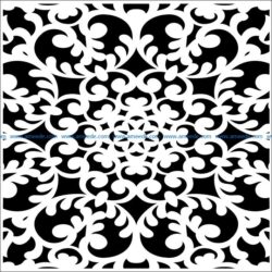 Square decoration E0009461 file cdr and dxf free vector download for Laser cut CNC