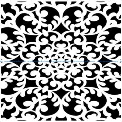 Square decoration E0009461 file cdr and dxf free vector download for Laser cut CNC