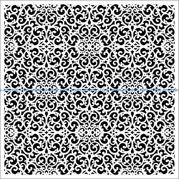 Square decoration E0009658 file cdr and dxf free vector download for Laser cut CNC