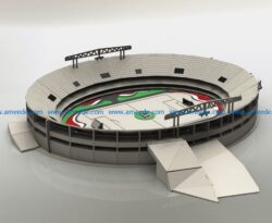 Stadium file cdr and dxf free vector download for Laser cut