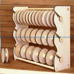 Tape Coil Bobbin file cdr and dxf free vector download for Laser cut