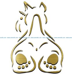 Terrier file cdr and dxf free vector download for laser engraving machines