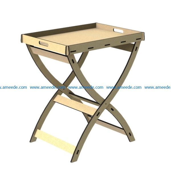 Tray table file cdr and dxf free vector download for Laser cut