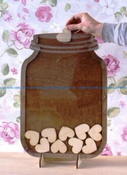 Vial of wishes file cdr and dxf free vector download for Laser cut