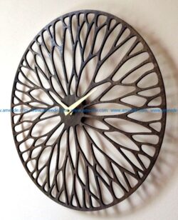 Wall clock file cdr and dxf free vector download for Laser cut