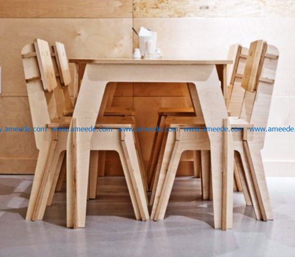 bar tables chairs file cdr and dxf free vector download for Laser cut
