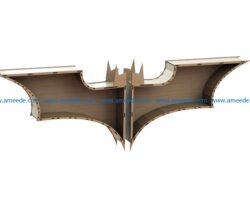 batman shelf file cdr and dxf free vector download for Laser cut