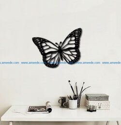 butterfly file cdr and dxf free vector download for Laser cut Plasma