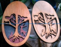 cavring return of Bambi file cdr and dxf free vector download for Laser cut