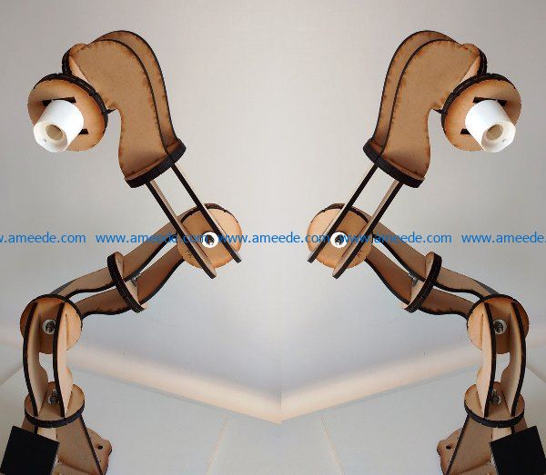 desk lamp design file cdr and dxf free vector download for Laser cut