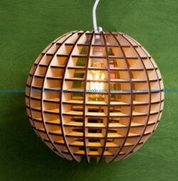 elliptical lamp file cdr and dxf free vector download for Laser cut