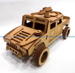 humvee file cdr and dxf free vector download for Laser cut