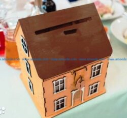 piggy has a lock file cdr and dxf free vector download for Laser cut