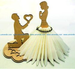 propose napkin holder file cdr and dxf free vector download for Laser cut