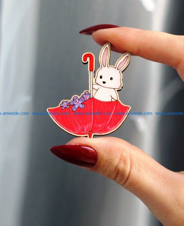 rabbit icon file cdr and dxf free vector download for Laser cut