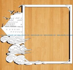 ship frame file cdr and dxf free vector download for Laser cut