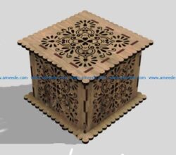 wooden casket file cdr and dxf free vector download for Laser cut
