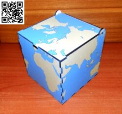 square globe file cdr and dxf free vector download for Laser cut