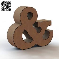 3d letter & file cdr and dxf free vector download for Laser cut
