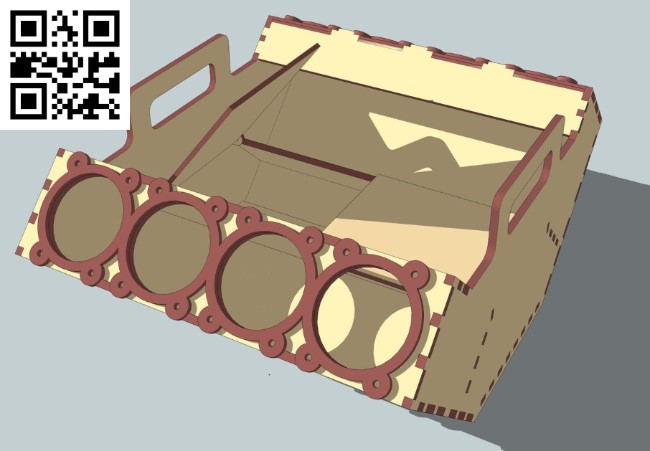 Carrier Beer file cdr and dxf free vector download for Laser cut