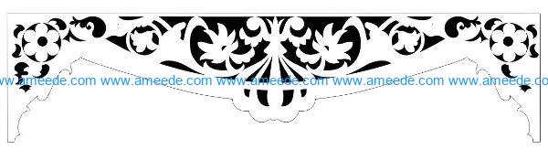 Decorative pattern E0009861 file cdr and dxf free vector download for Laser cut CNC