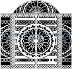 Design pattern door E0009727 file cdr and dxf free vector download for Laser cut CNC