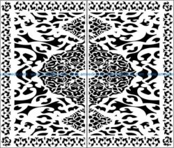 Design pattern door E0009749 file cdr and dxf free vector download for Laser cut CNC