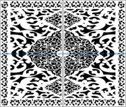 Design pattern door E0009749 file cdr and dxf free vector download for Laser cut CNC
